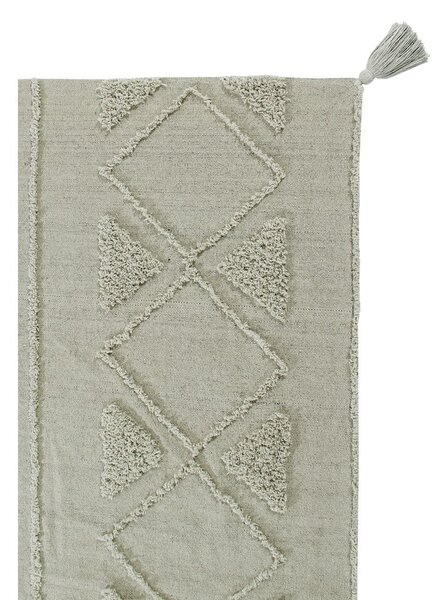 Covor verde deschis lavabil/țesut manual din bumbac 170x240 cm Tribu Olive – Lorena Canals