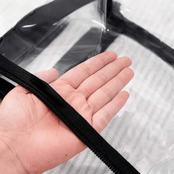 Spacepack™ Pungi De Depozitare Din Plastic Transparent Cu Fermoar – 3 Buc