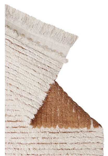 Covor tip traversă cărămiziu/bej din bumbac 80x230 cm Duetto Toffee – Lorena Canals
