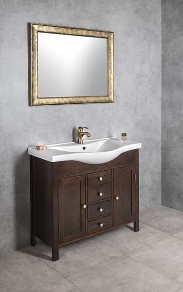 Aqualine, chiuveta ceramica pentru mobila ZARA 100 99,5x46,5cm, alb, 10100