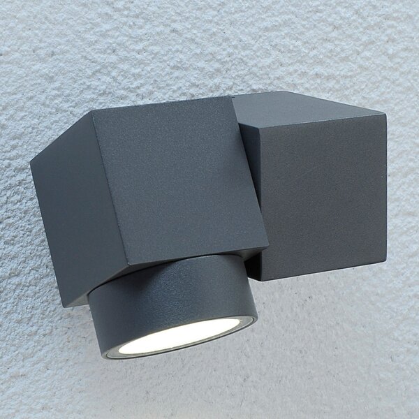 Lampă de Exterior Lucande, LORELLE, Negru, Metal, Modern