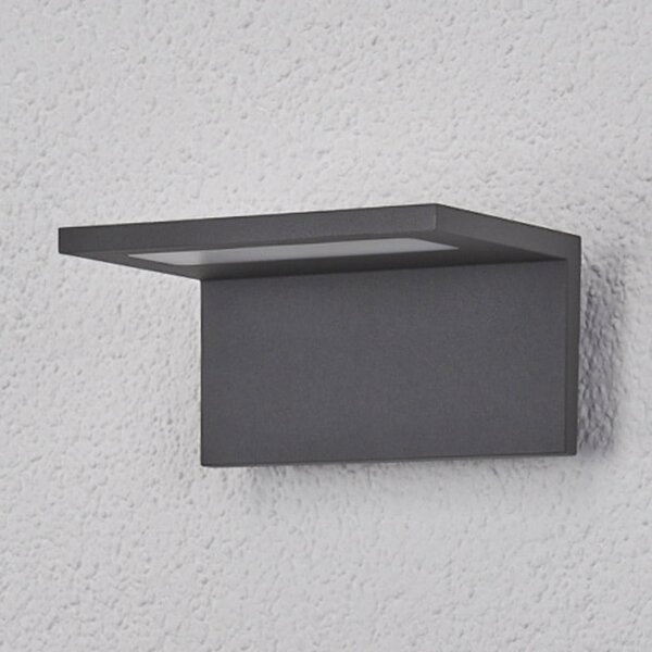 Lampă de Exterior Lucande, CANER, Negru, Metal, Modern