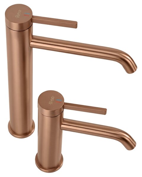 Baterie pentru baie Rea Rivo Brush Copper
