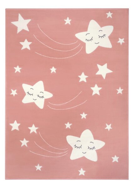 Covor pentru copii Hanse Home Adventures Stardust, 120 x 170 cm, roz