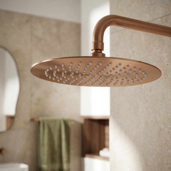 Cap de duș rotund REA JS-P014BRG 25cm Brush Copper
