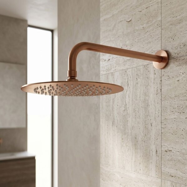 Cap de duș rotund REA JS-P014BRG 25cm Brush Copper