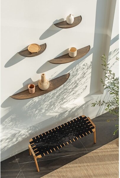 Raft maro din lemn de stejar 70 cm Mu – Gazzda