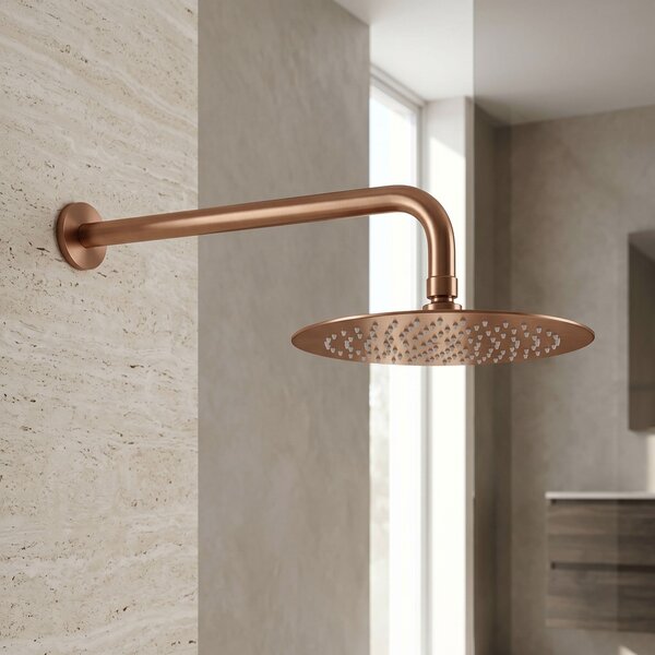 Cap de duș rotund REA JS-P014BRG 25cm Brush Copper