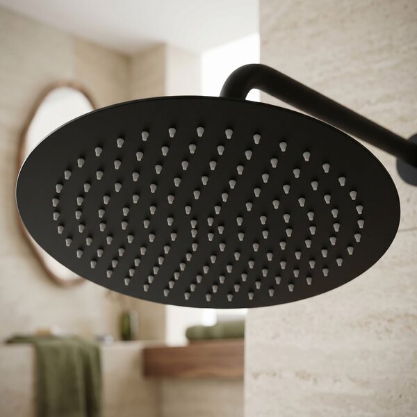 Cap de duș rotund REA JS-P014B 30cm Black