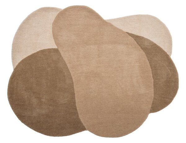 Covor maro din lână 110x140 cm Denton – Bloomingville