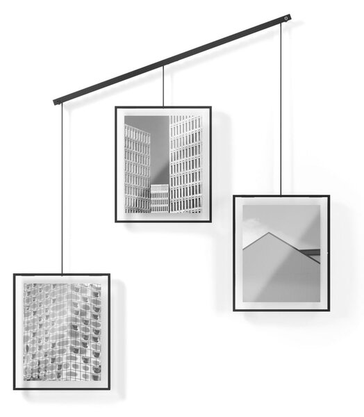 Rame negre de agățat 3 buc. din metal 73x82 cm Exhibit – Umbra