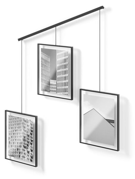 Rame negre de agățat 3 buc. din metal 73x82 cm Exhibit – Umbra