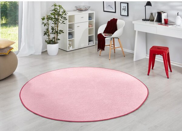 Covor roz deschis rotund ø 133 cm Fancy – Hanse Home