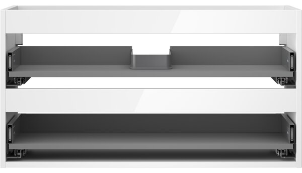 Mexen Box-A, dulap suspendat 90 cm, 2 sertare, alb lucios, 91AX0-0900-470-2-00