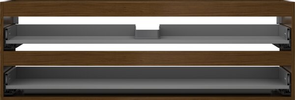 Mexen Box-A, dulap suspendat 140 cm, 2 sertare, nuc, 91AX0-1400-470-2-86