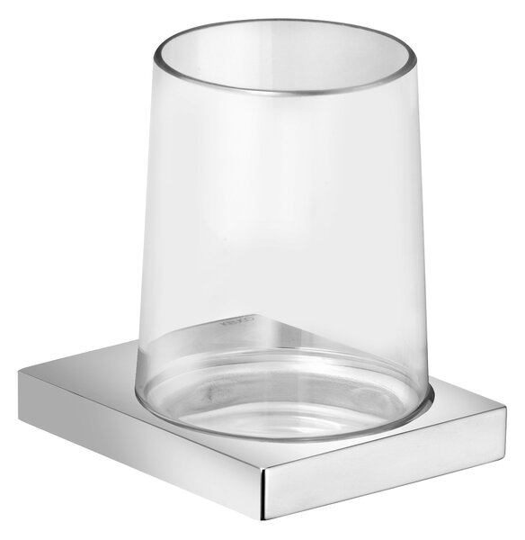 Keuco Edition 11 cană pentru spălat dinți transparent-crom 11150019000