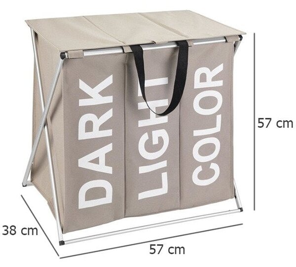 Wenko Trio coș rufe 62093100