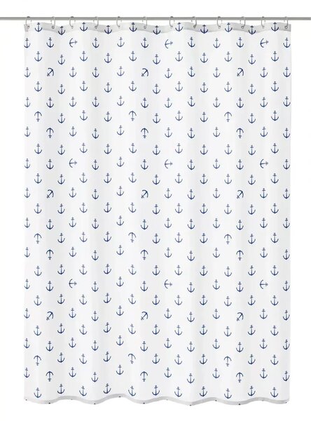 Kleine Wolke Anchor perdea de duș 180x240 cm alb-albastru 5900789352