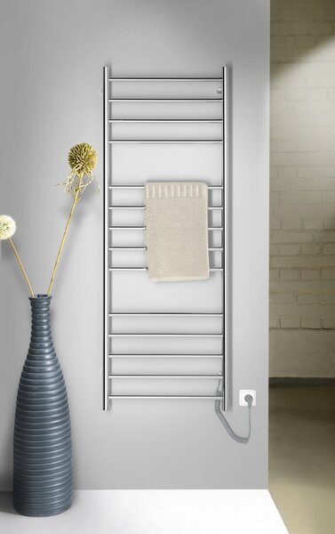 Sapho Sapho, uscator de prosoape electric REDONDO, rotund, 630x1160 mm, 130 W, otel inoxidabil lustruit, ER230V