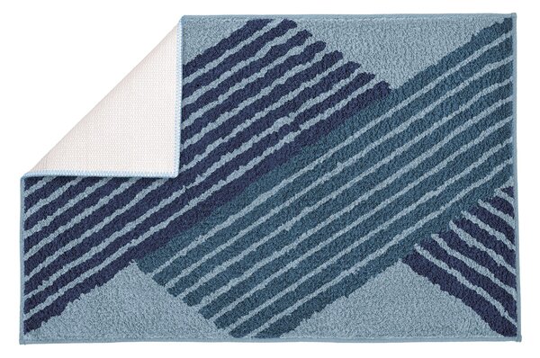 Kleine Wolke Cross covor de baie 65x55 cm dreptunghiular albastru 9181783539