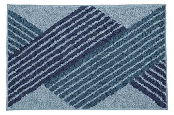 Kleine Wolke Cross covor de baie 65x55 cm dreptunghiular albastru 9181783539