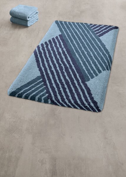 Kleine Wolke Cross covor de baie 65x55 cm dreptunghiular albastru 9181783539