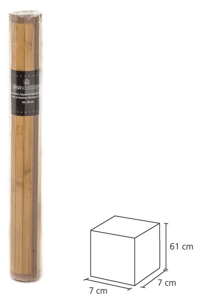 Covor gri din bambus 60x90 cm – Casa Selección