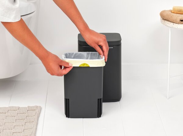 Brabantia Bo cos de gunoi 4 l negru-gri 233708