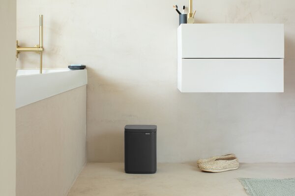 Brabantia Bo cos de gunoi 4 l negru-gri 233708