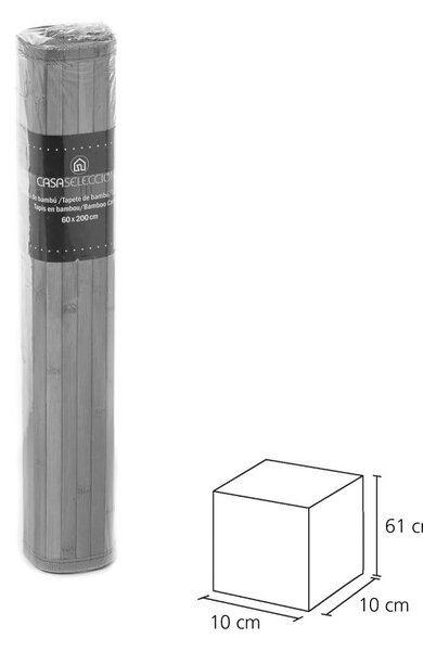 Covor verde/gri din bambus 60x200 cm – Casa Selección