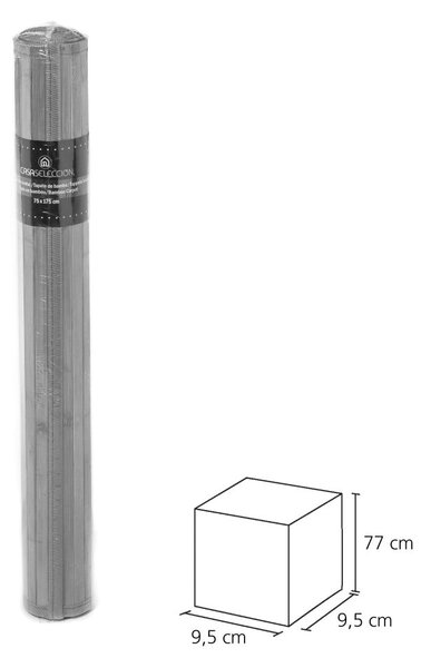Covor verde/gri din bambus 75x175 cm – Casa Selección