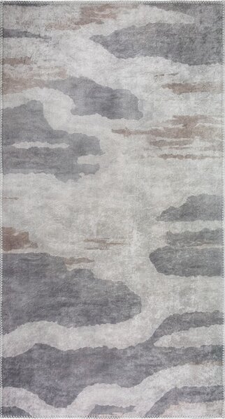 Covor gri lavabil 80x150 cm City Clouds – Vitaus
