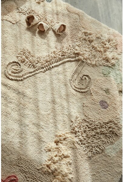 Covor de joacă pentru copii bej din bumbac 140x200 cm Seabed – Lorena Canals