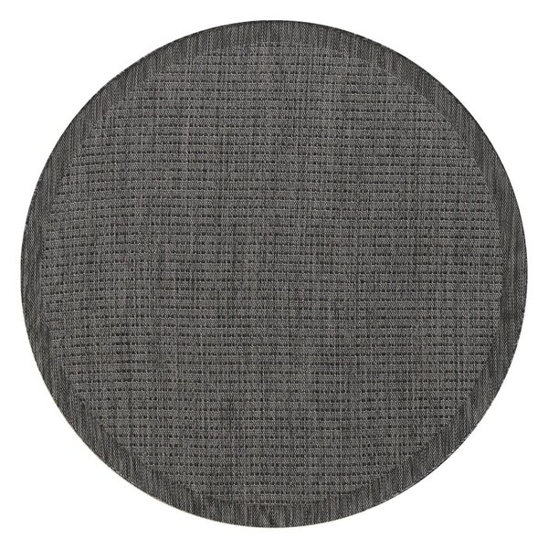 Covor de exterior gri închis rotund ø 120 cm Giza – Ayyildiz Carpets