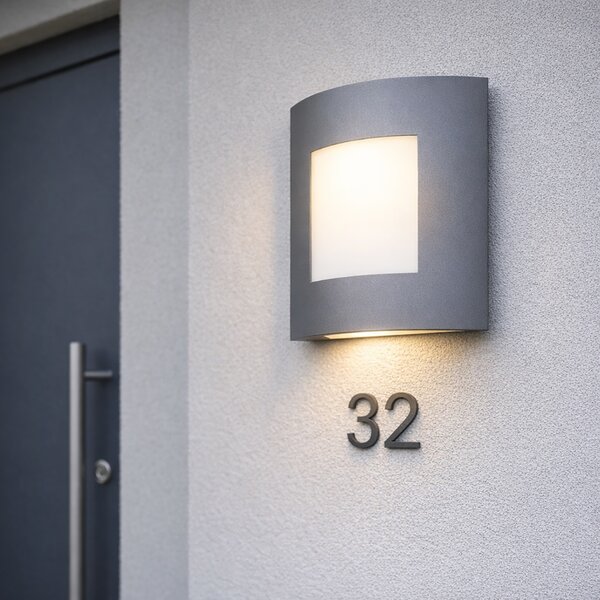 Lampă de perete exterioară antracit IP44 - Emmerald 1