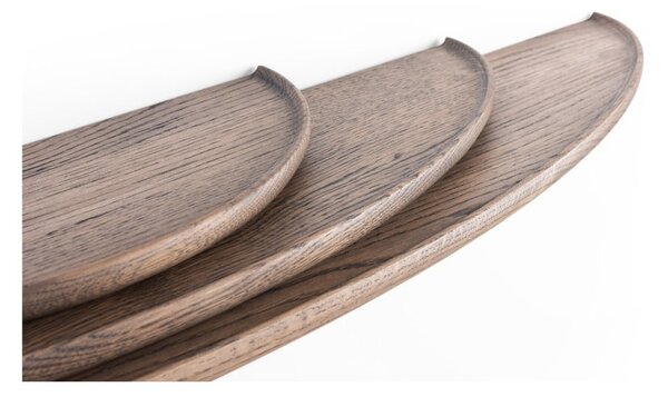Raft maro din lemn de stejar 70 cm Mu – Gazzda