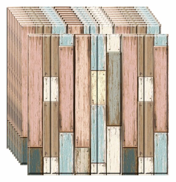 Set 10 x Tapet 3D autoadeziv, design modern, usor de curatat, 70x70 cm, Naimeed D3531