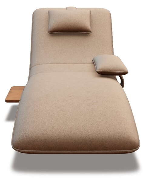 Sezlong rotativ EVO, stofa clasica bej - Austin 2, 78x163x86 cm