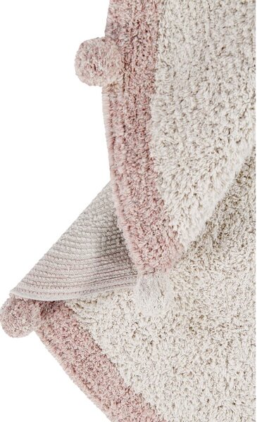 Covor pentru copii crem lavabil/țesut manual din bumbac ø120 cm Bubbly Vintage Nude – Lorena Canals