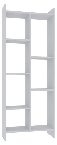 Biblioteca Eden, alb, PAL, 63x25x160 cm