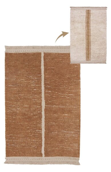 Covor cărămiziu/bej din bumbac 170x240 cm Duetto Toffee – Lorena Canals