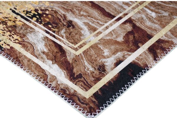 Covor maro/crem lavabil 50x80 cm – Vitaus