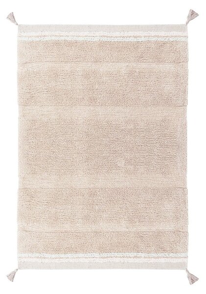 Covor roz deschis lavabil/țesut manual din bumbac 90x130 cm Bloom Rose – Lorena Canals