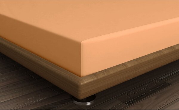 Cearceaf portocaliu din bumbac cu elastic 140x200 cm – Mijolnir