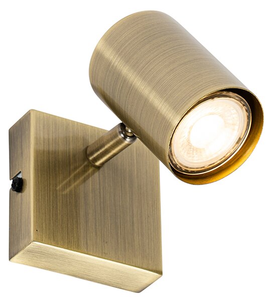 Spot modern bronz reglabil pătrat - Jeana