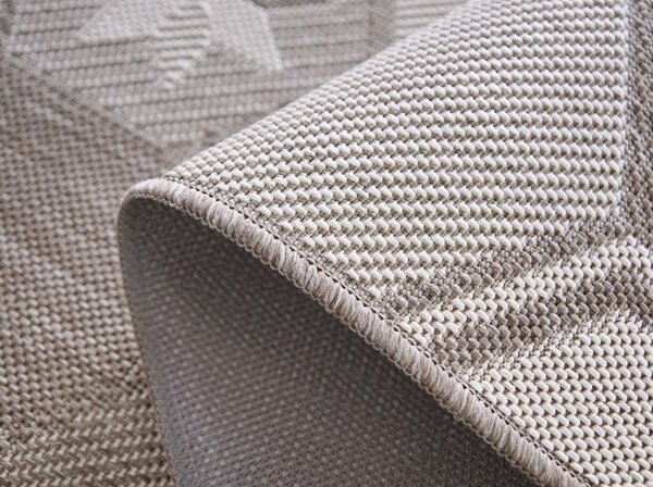 Covor Bucatarie, Flex 19692 111, Crem, Antiderapant Dreptunghi, 75x200