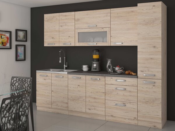 Dulap de bucătărie pentru alimente Bergenia 40 DK 210 2F (stejar bordeaux). 1032874