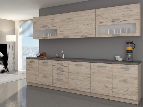 Dulap de bucătărie pentru alimente Bergenia 40 DK 210 2F (stejar bordeaux). 1032874