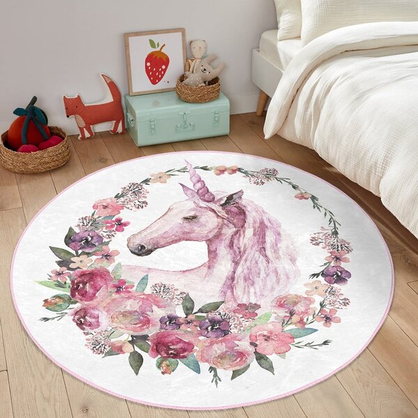 Covor pentru copii roz ø 120 cm Comfort – Mila Home