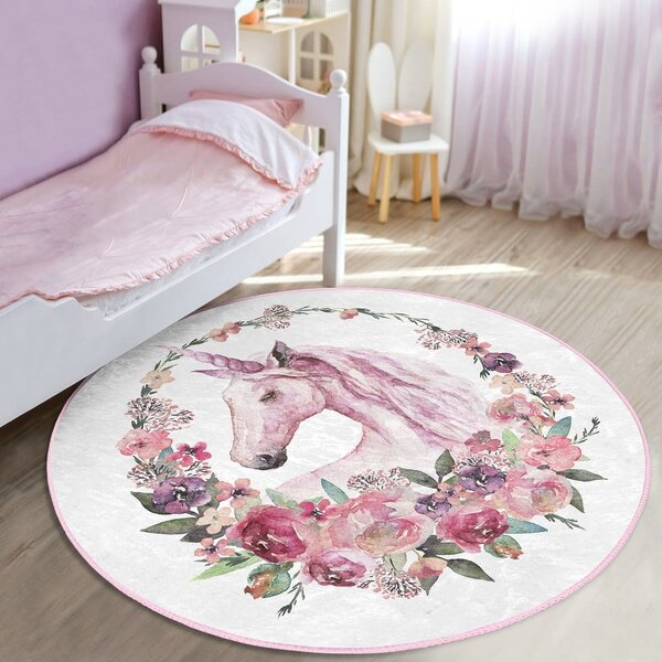 Covor pentru copii roz ø 120 cm Comfort – Mila Home
